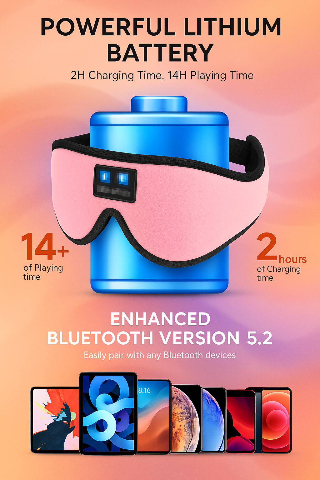 3D Bluetooth Music Eye Mask