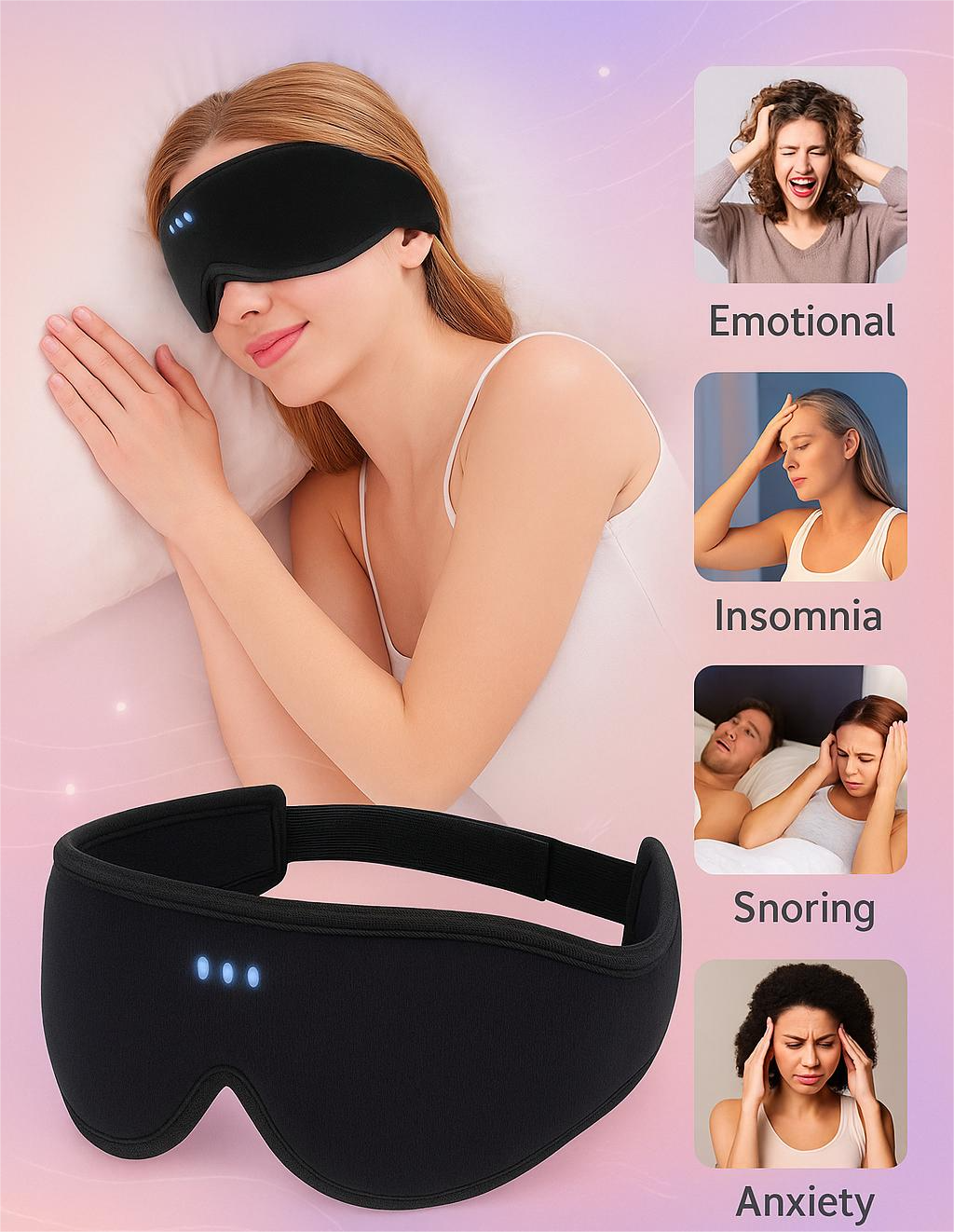 3D Bluetooth Music Eye Mask