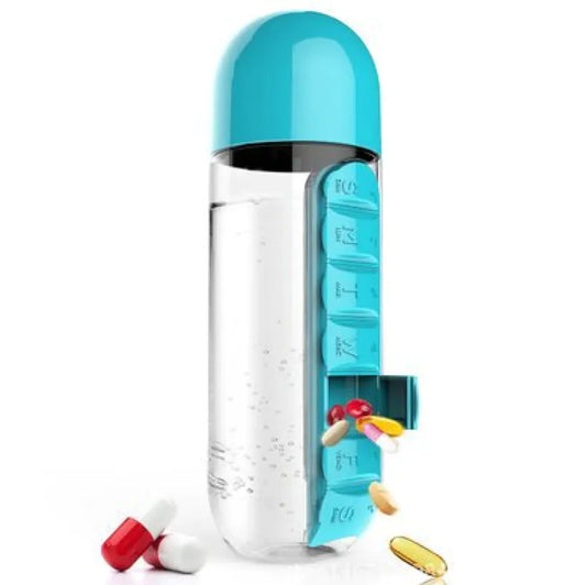 🎁 2-in-1 Medicine Bottle & Cup – 600ml (100% off)